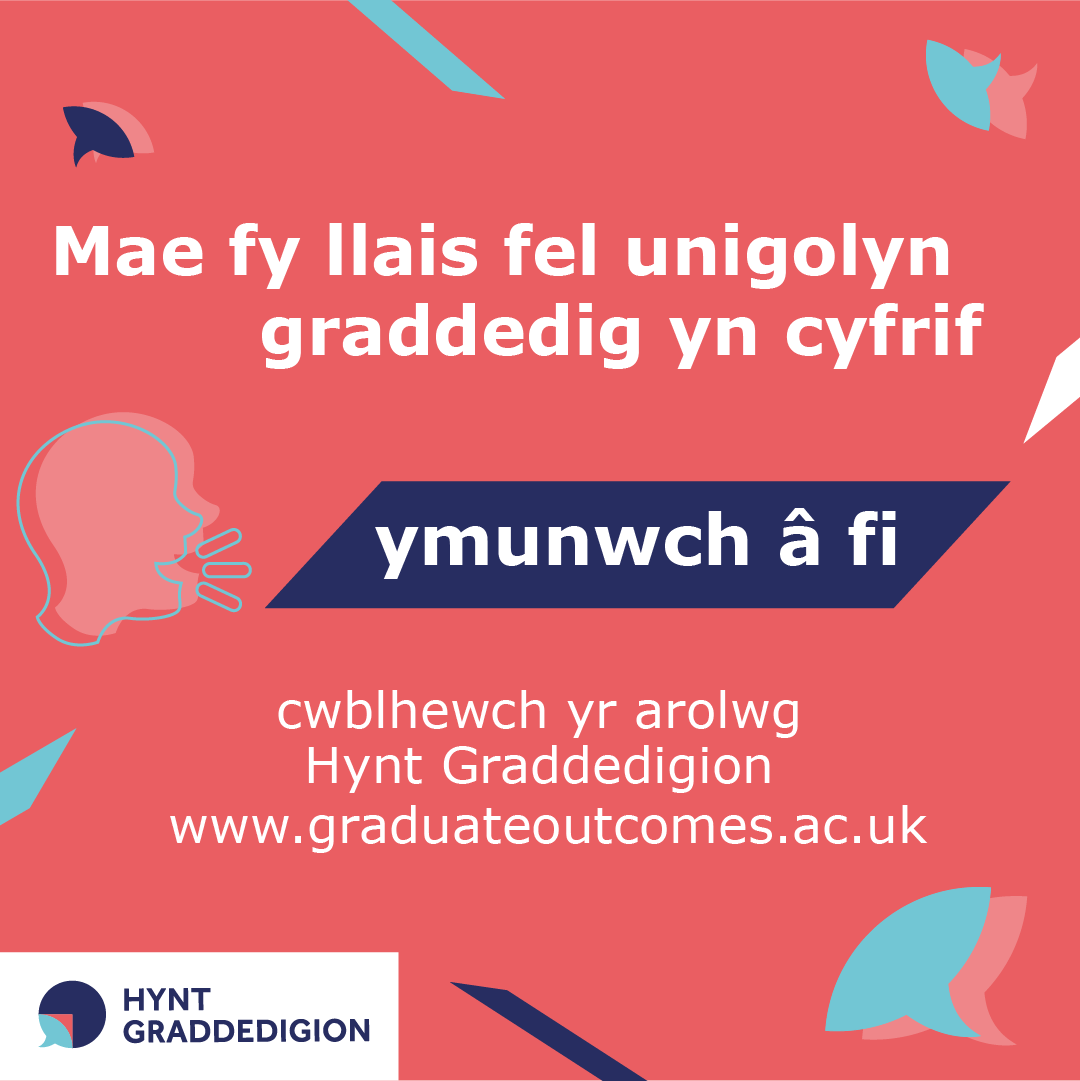 my_graduate_voice_counts_Welsh_Instagram My graduate voice counts image in Welsh for Instagram
